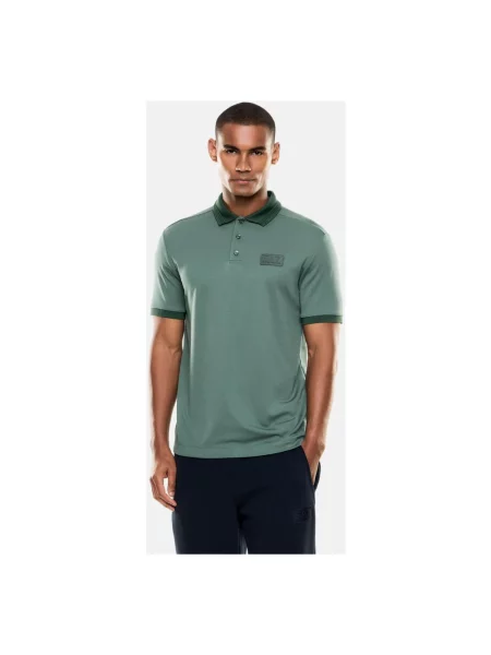 Koszulka polo Emporio Armani Ea7 z dżerseju zielona