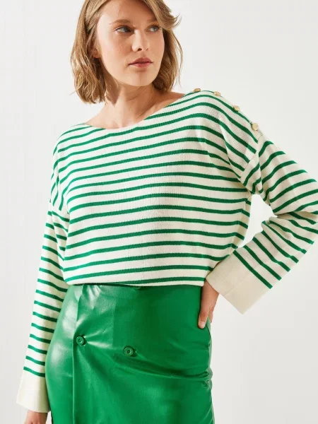 Pulover Bianco Lucci verde