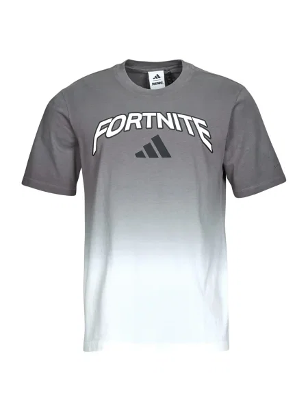 Színátmenetes póló Adidas szürke