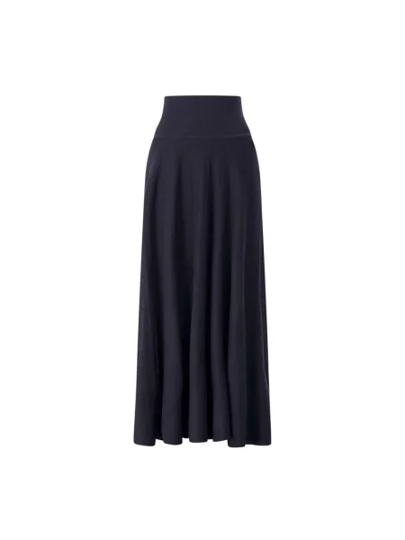 Lniana maksi spódnica maxi Sminfinity niebieska