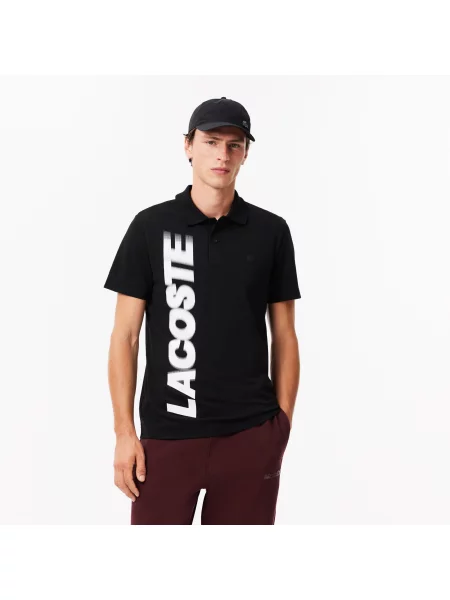Поло Lacoste черное