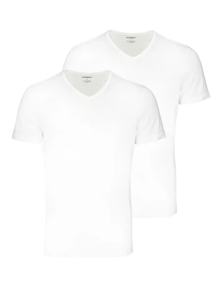 Emporio Armani Tricou Doppelpack' alb