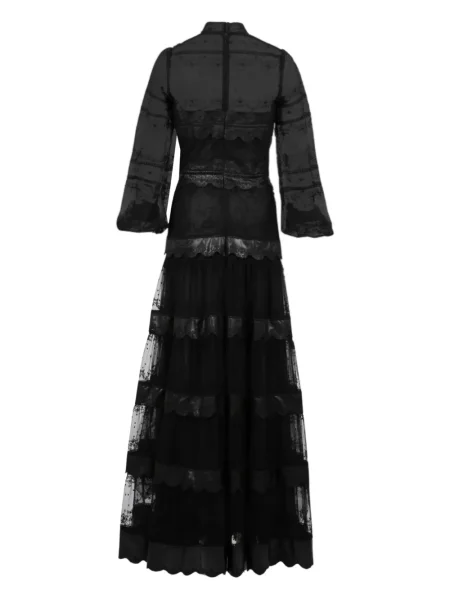 Rochie Costarellos cu broderie din tul negru
