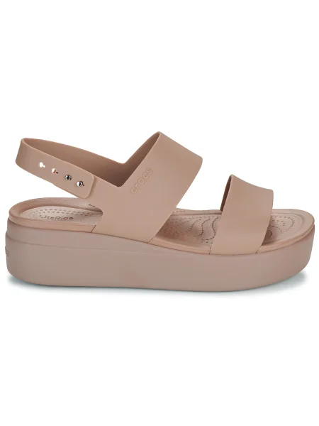 Éksarkú félcipő Crocs bézs