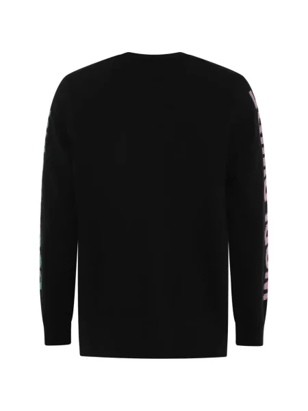 Lung tricou Dsquared2 cu imagine negru