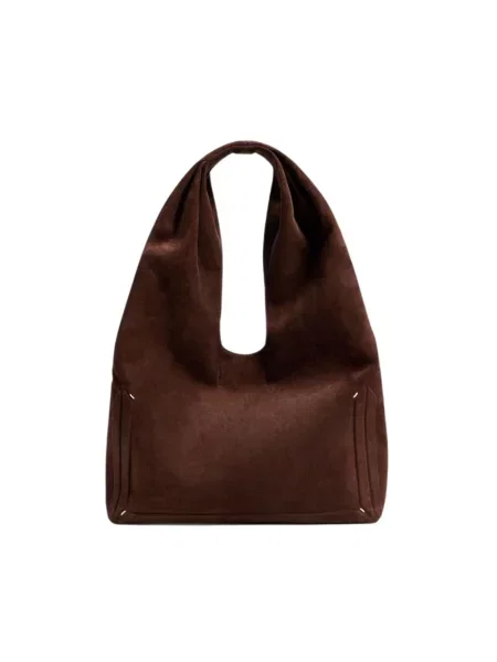 Torebka Maison Margiela zamszowa brązowa