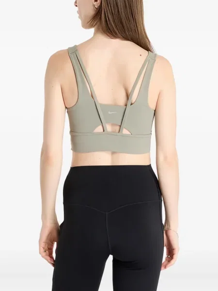 Top sport Nike din fleece plisat fără mâneci alb