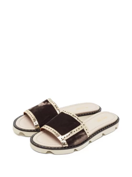 Sandale Malone Souliers od samta smeđa