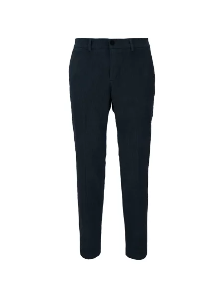 Pantaloni Cruna de catifea cord albastru