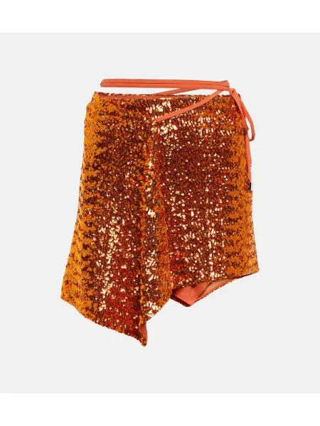 Fustă The Attico portocaliu