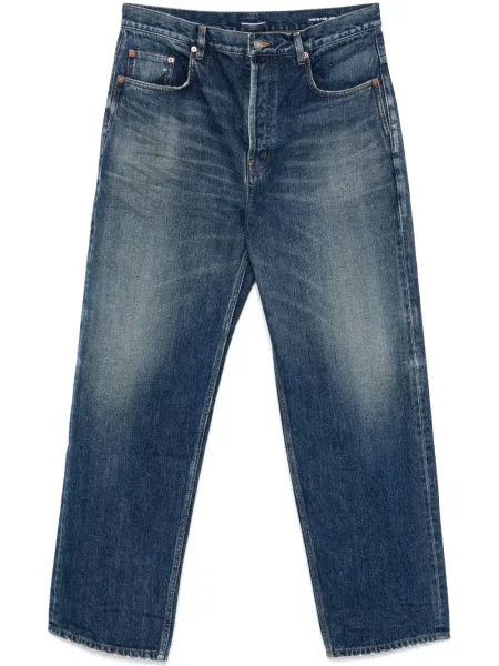 Дънки Saint Laurent с висока талия синьо