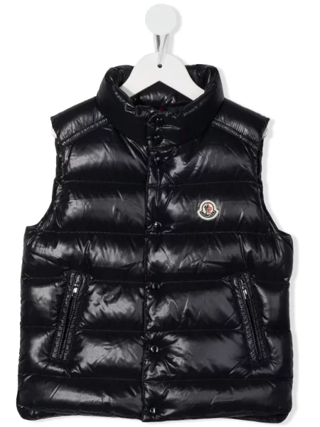 Kamizelka puchowa dziecięca Moncler Enfant niebieska