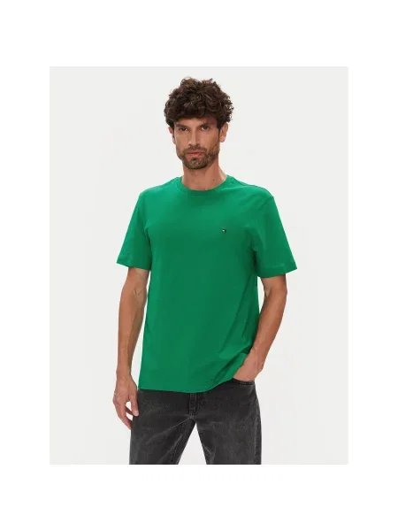 Tommy Hilfiger Majica Ess Seasonal Regular Fit zelena