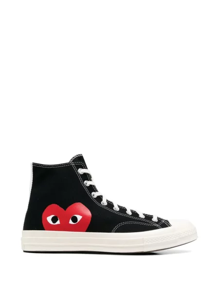 Sneakerși Comme Des Garcons Play cu imagine negru