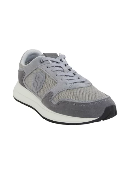 Sneakersy Boss skórzane szare
