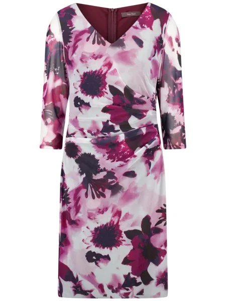 Vera Mont Rochie de cocktail crem / bleumarin / roz pal / bordeaux roșu