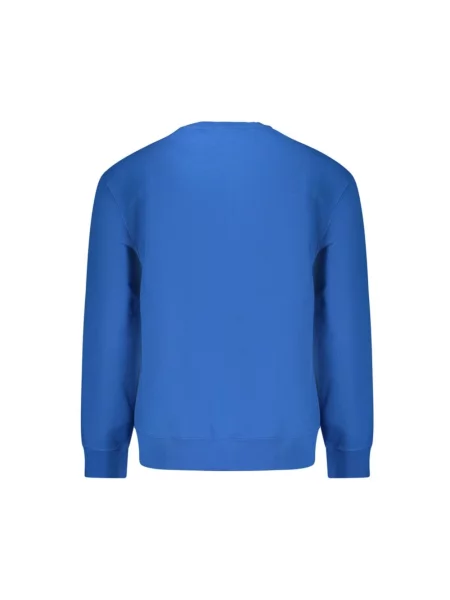 Bluza Calvin Klein polarowa z długim rękawem niebieska