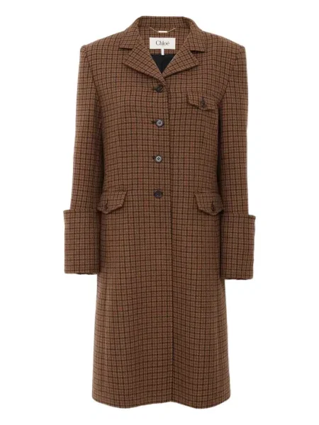 Palton Chloé de lână maro