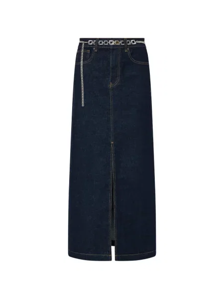 Fustă din denim Liu Jo albastru