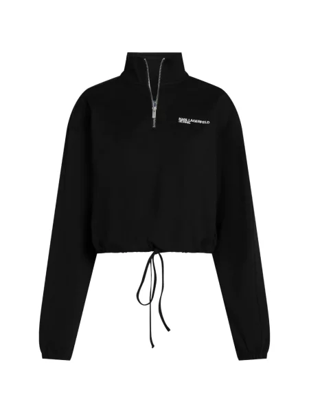 Hanorac cu fermoar Karl Lagerfeld Jeans negru