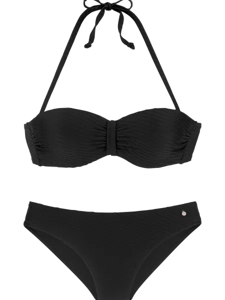 S.Oliver Costum de baie două piese negru