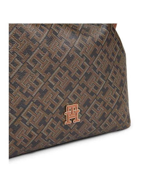 Kabelka Tommy Hilfiger Th Monoplay Bucket Le čierna
