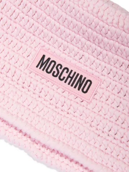 Czapka dziecięca Moschino różowa