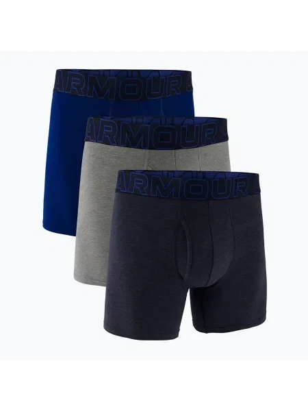 Under Armour Perf Cotton 6" férfi boxeralsó 3 pár éjfél/navy. Méret: L fekete