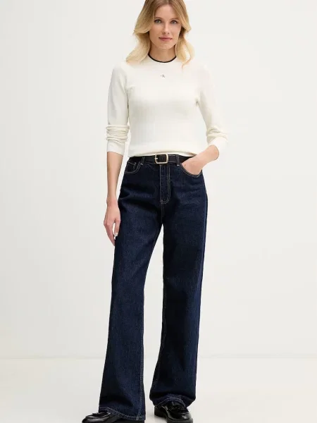 Calvin Klein Jeans Pulover Crem bej