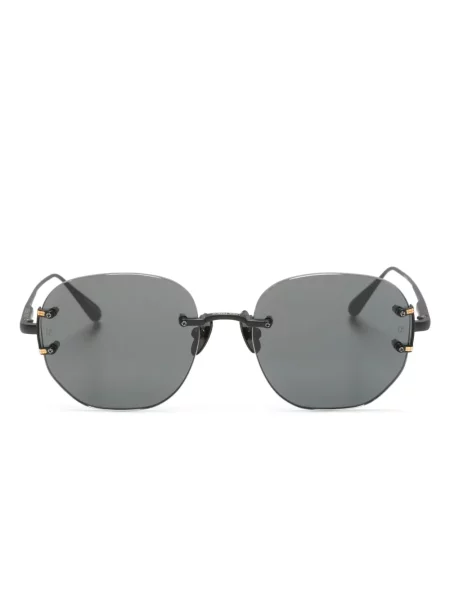 Ochelari de soare Linda Farrow cu imprimeu geometric negru