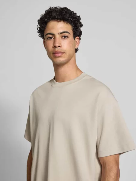 T-shirt z okrągłym dekoltem model BARRON' Jack & Jones biała