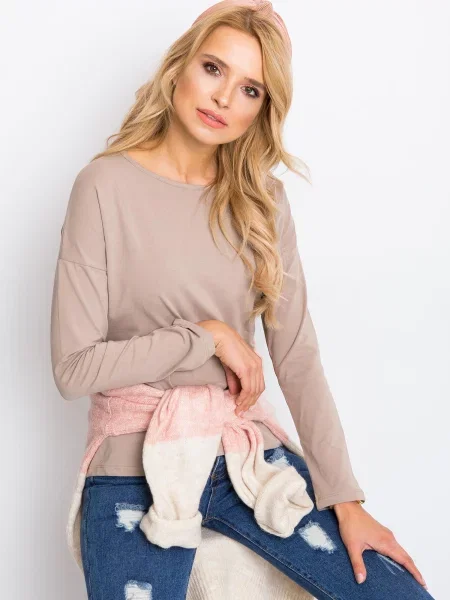 Bluză Fashionhunters bej