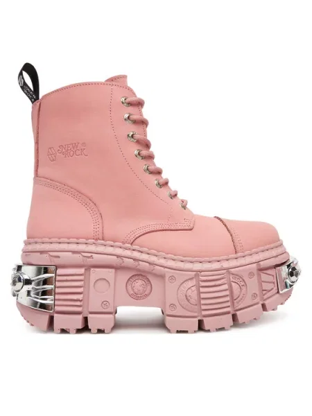 NEW ROCK Čizme ružičasta