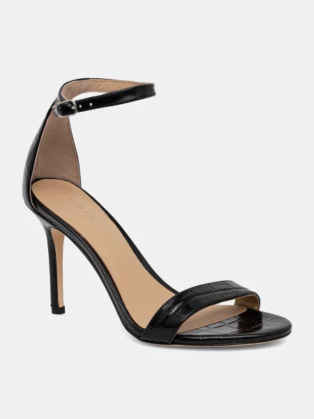 Кожени сандали Lauren Ralph Lauren Allie черно