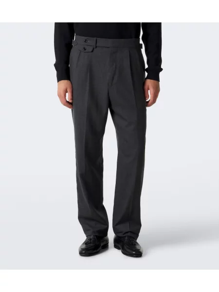 Pantaloni Dunhill de lână gri
