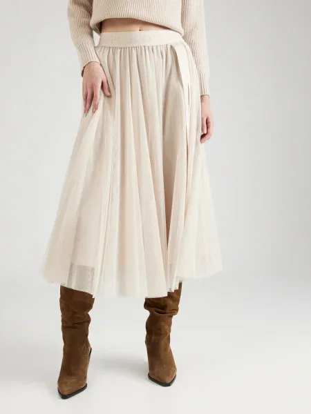 Fustă midi Joop! din tul bej
