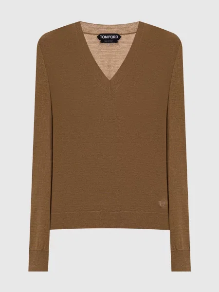 Шовкова куртка Tom Ford коричнева