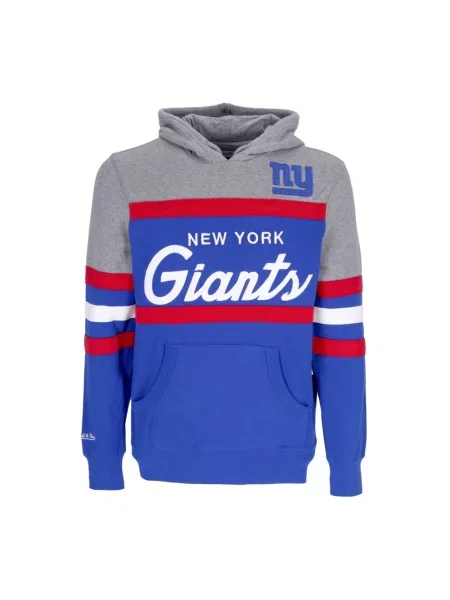 Bluza z kapturem Mitchell & Ness niebieska