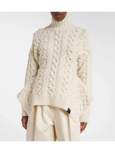 Heláncă Stella Mccartney de lână drapată alb
