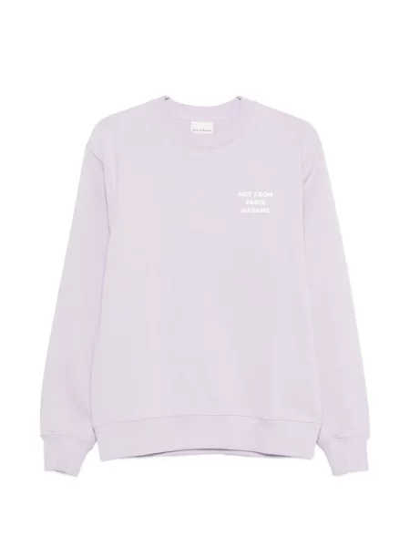 Hanorac Drole De Monsieur cu decolteu rotund violet