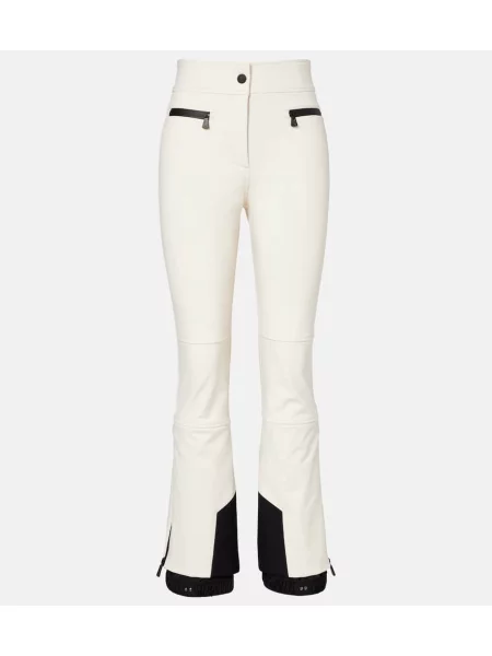 Jeździć na nartach spodnie dresowe Moncler Grenoble białe