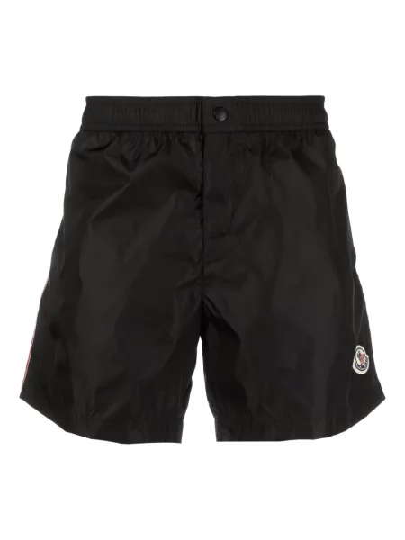 Slip de baie Moncler cu autograf negru