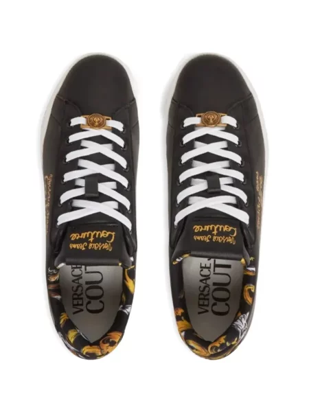 Sneakerși Versace Jeans Couture cu autograf negru
