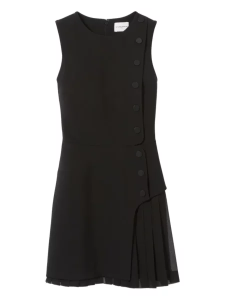 Rochie Claudie Pierlot plisată de costum negru