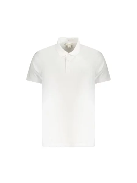 Krótki polo Calvin Klein Jeans klasyczne z krótkim rękawem białe
