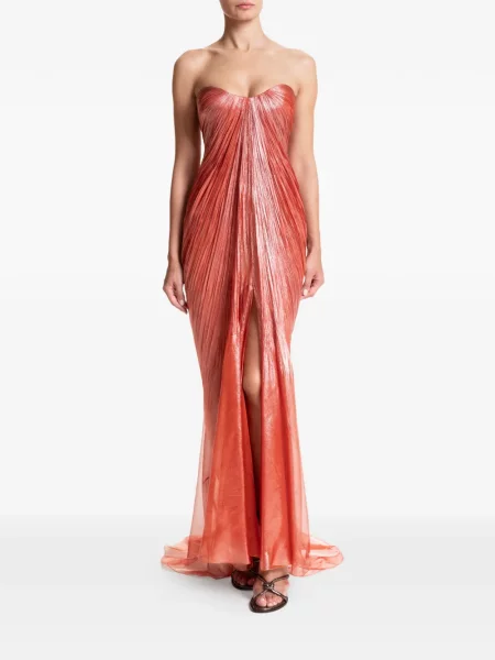 Rochie maxi Maria Lucia Hohan cu volane portocaliu
