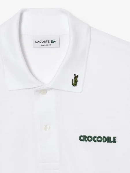 Поло Lacoste белое