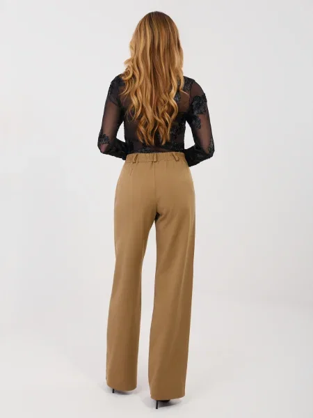 Едноцветни панталон Lakerta черно