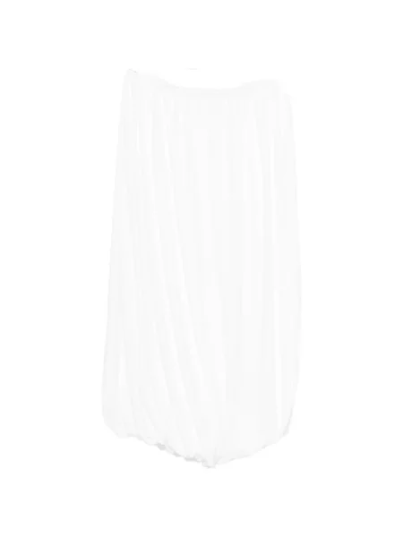 Fustă midi Norma Kamali alb