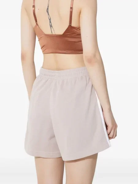 Prugaste kratke hlače Adidas crna